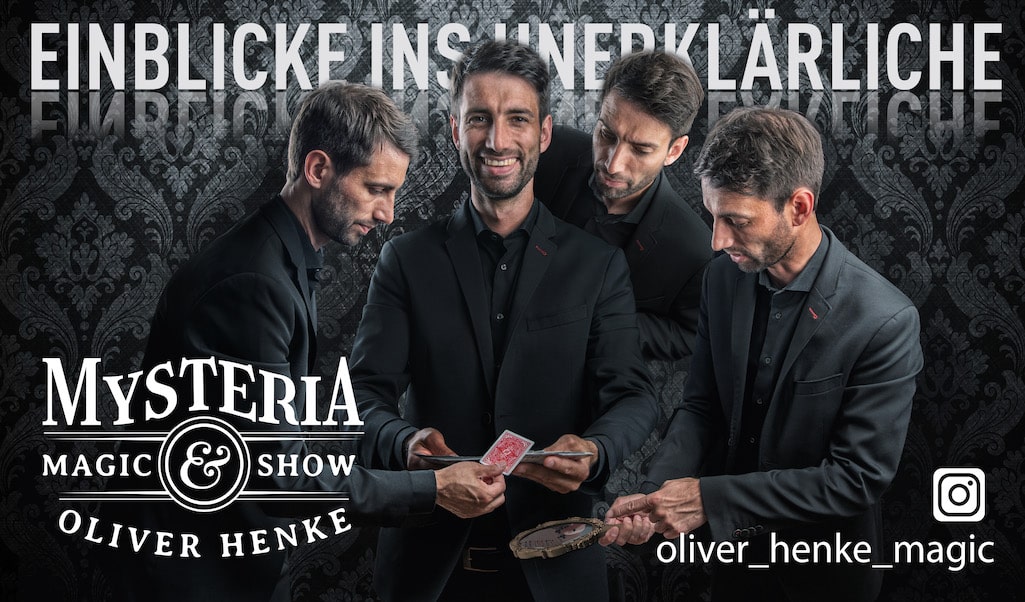 Zauberer und Magier Oliver Henke stellt seine Zaubershow in Essen vor.